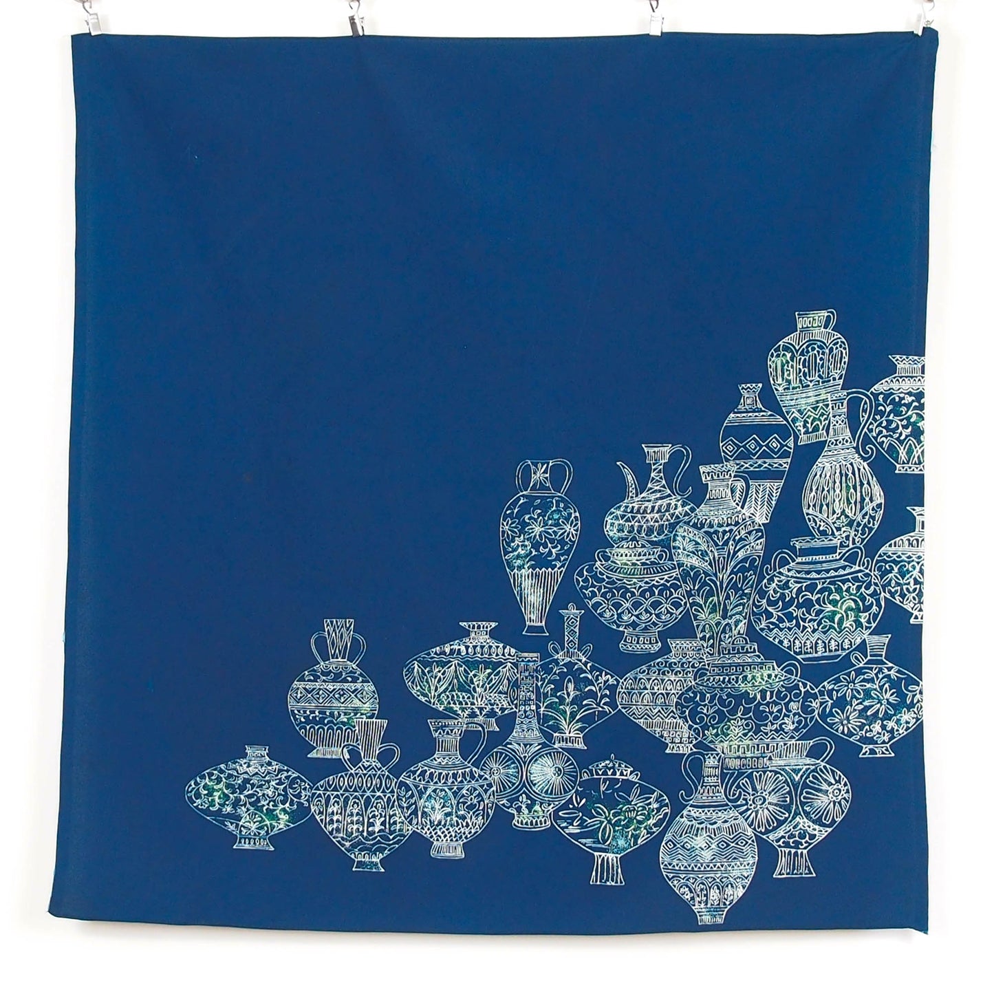 Blue Vase Print Furoshiki