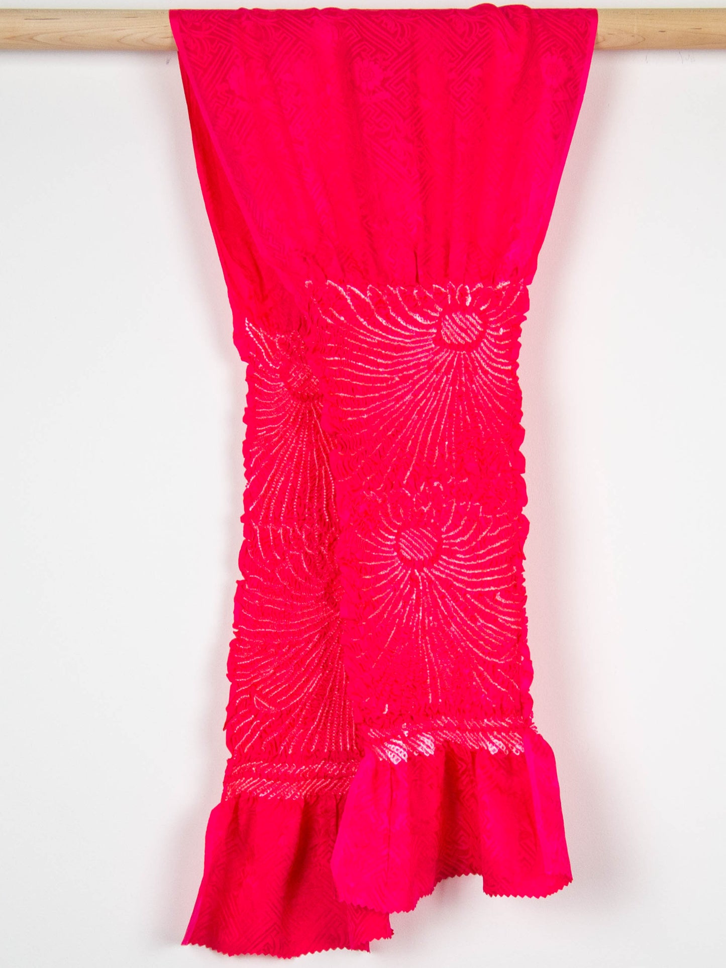 Cerise Shibori Obiage