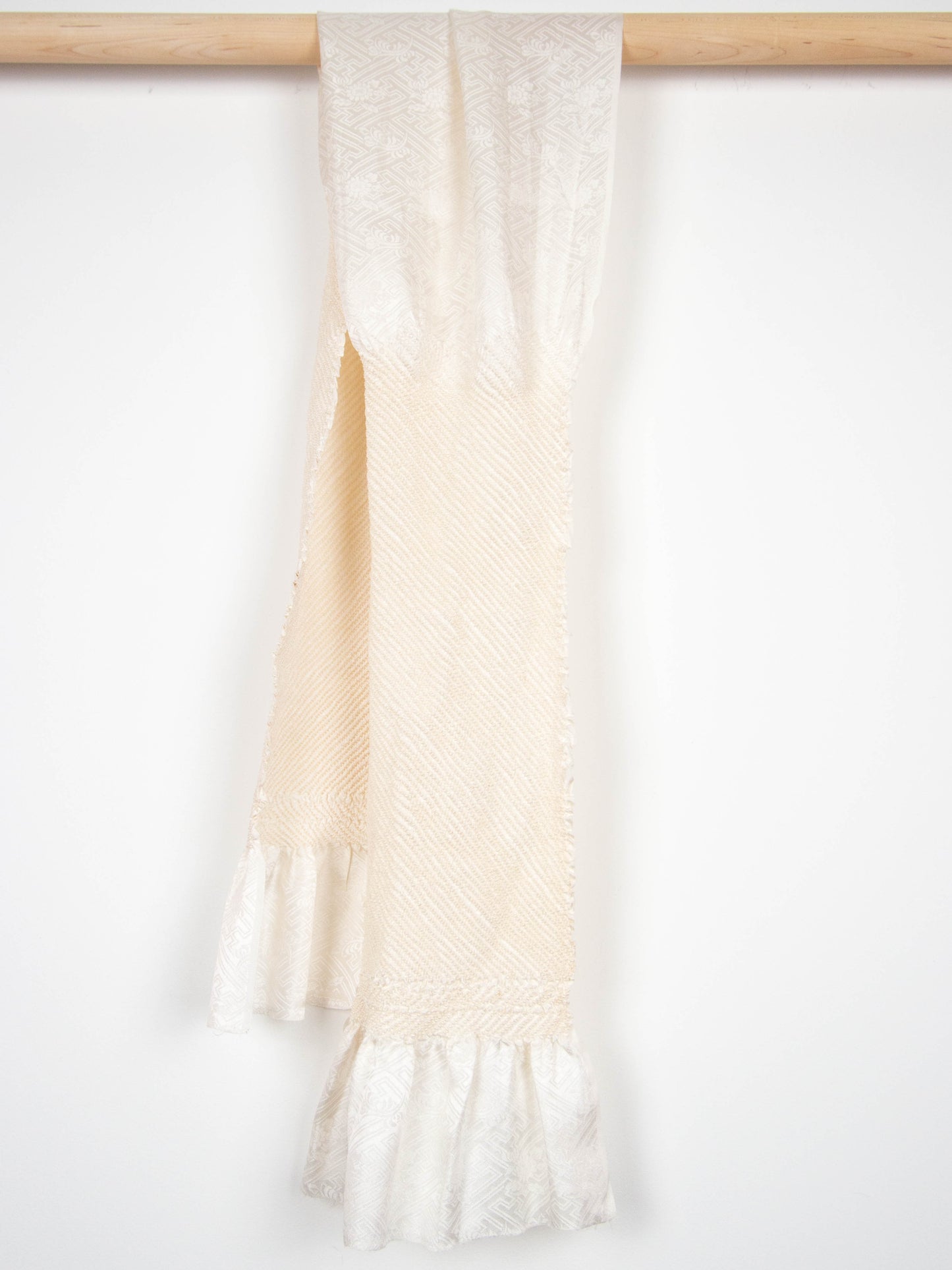 Antique Cream Shibori Obiage