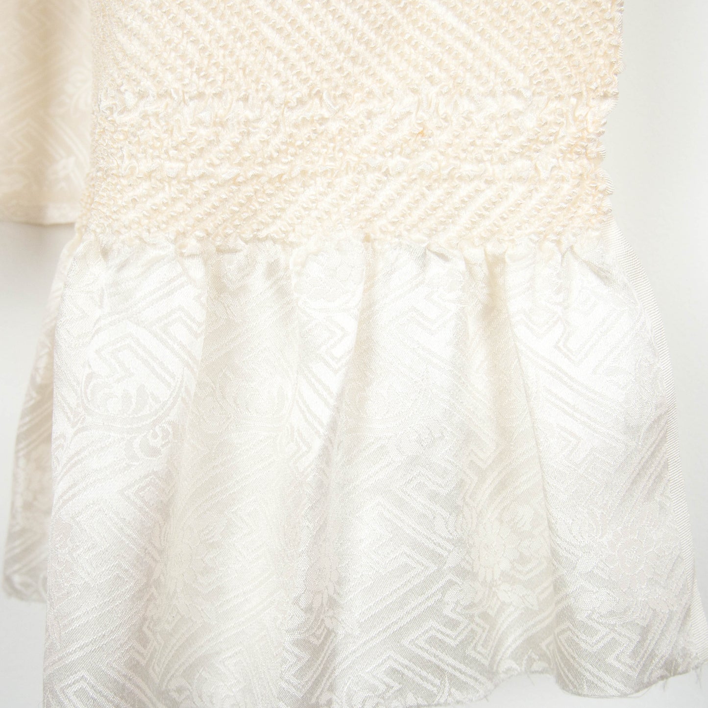 Antique Cream Shibori Obiage