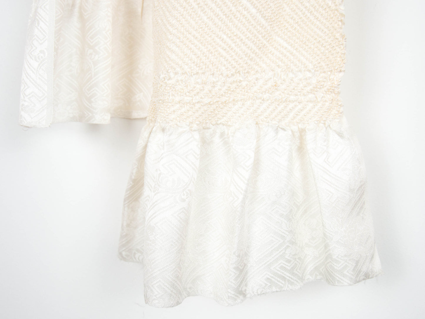 Antique Cream Shibori Obiage