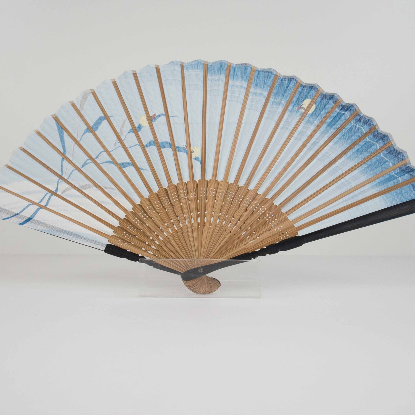 Fireflies Silk Folding Fan