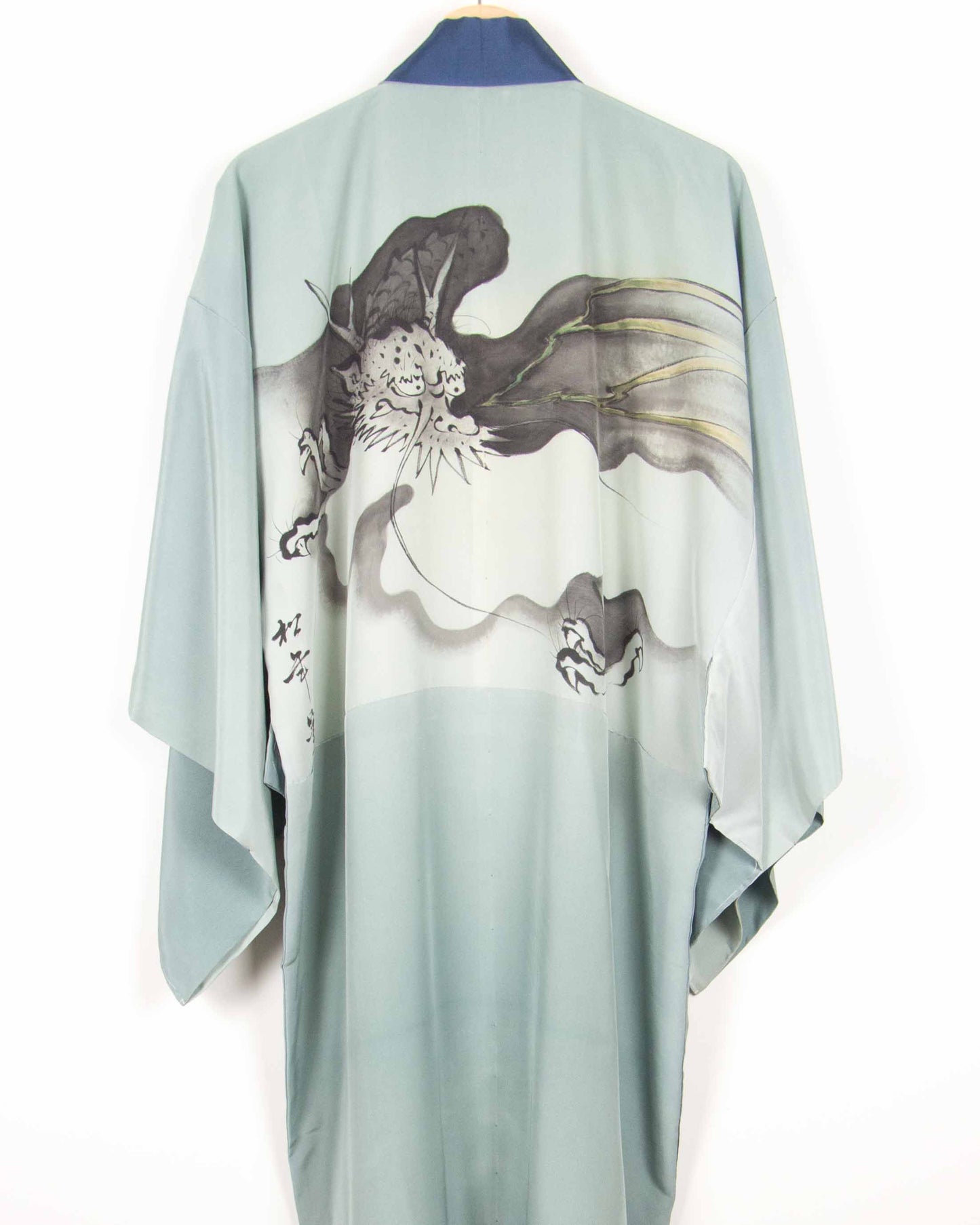Handpainted Silk Dragon Juban