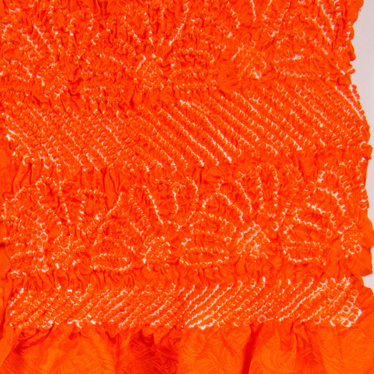 Orange Shibori Obiage