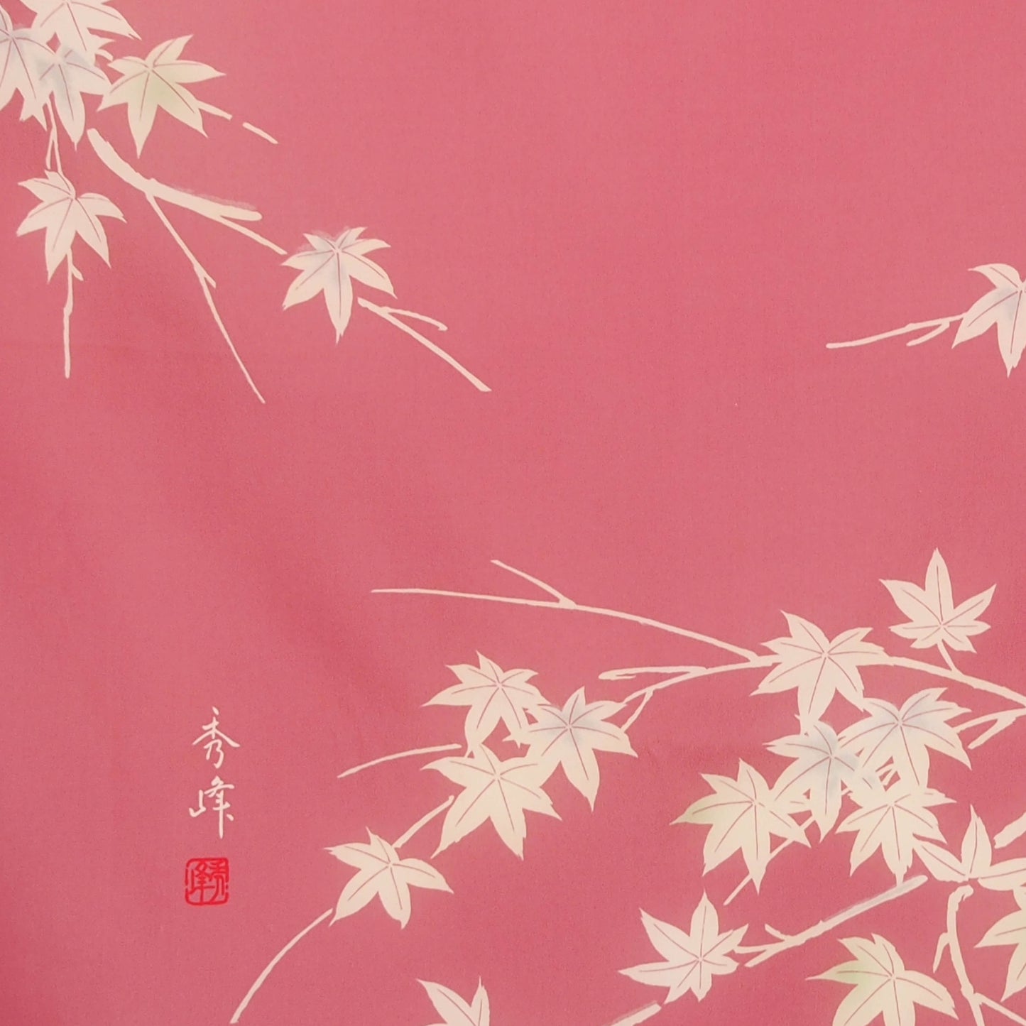 Maple Leaf Print Scarf