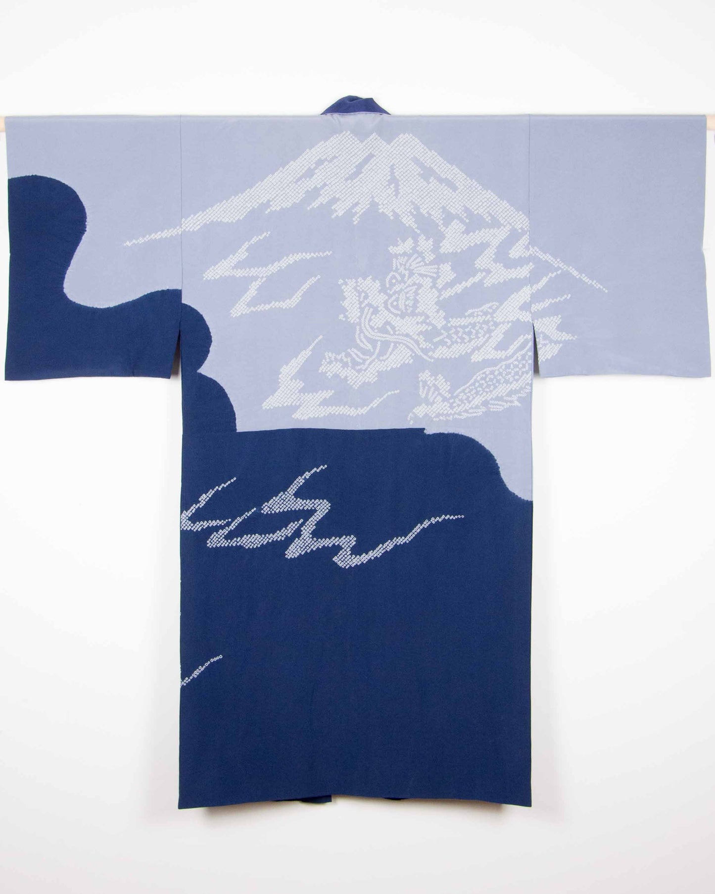 Mount Fuji & the Dragon Shibori Juban