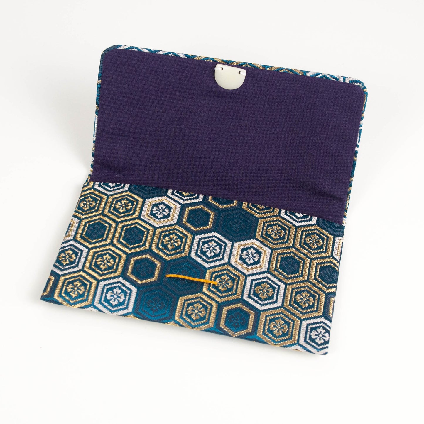 Teal Kikko Brocade Wallet
