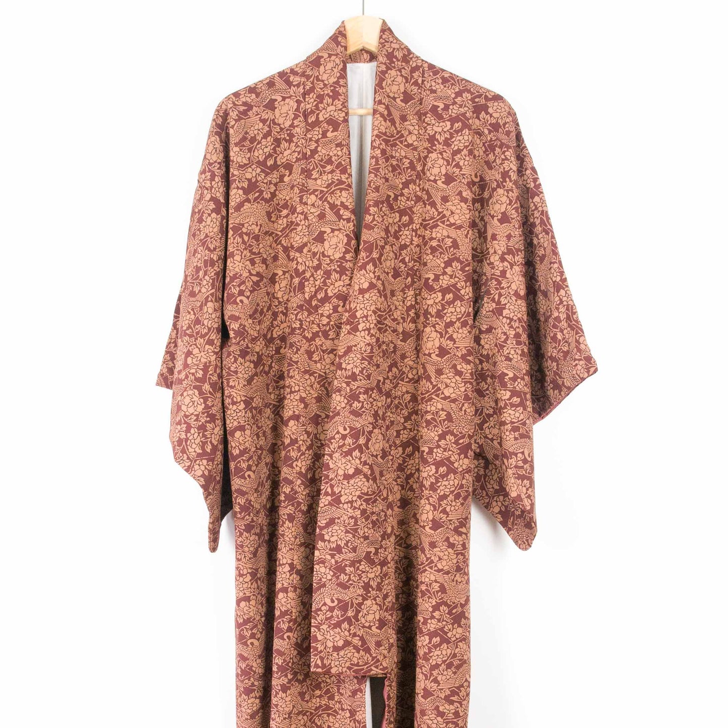 Flying Cranes & Tree Peonies Robe