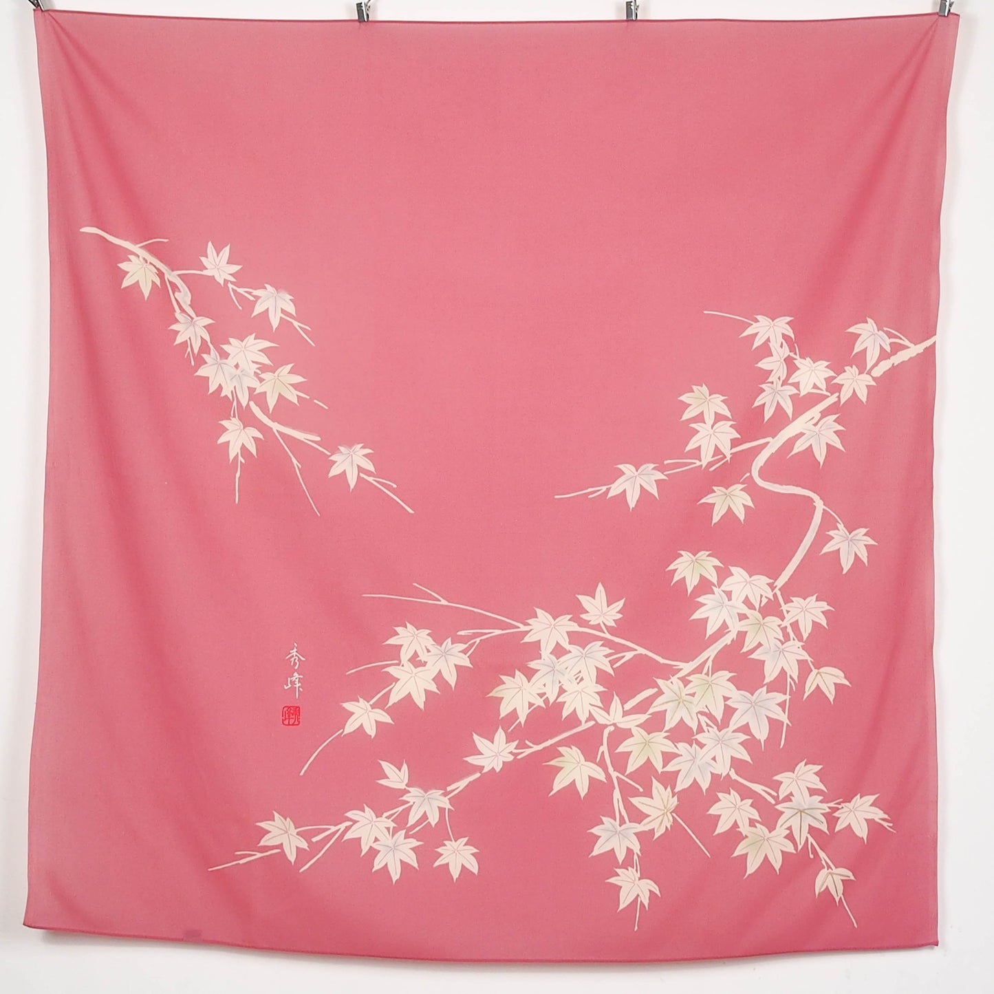 Maple Leaf Print Scarf