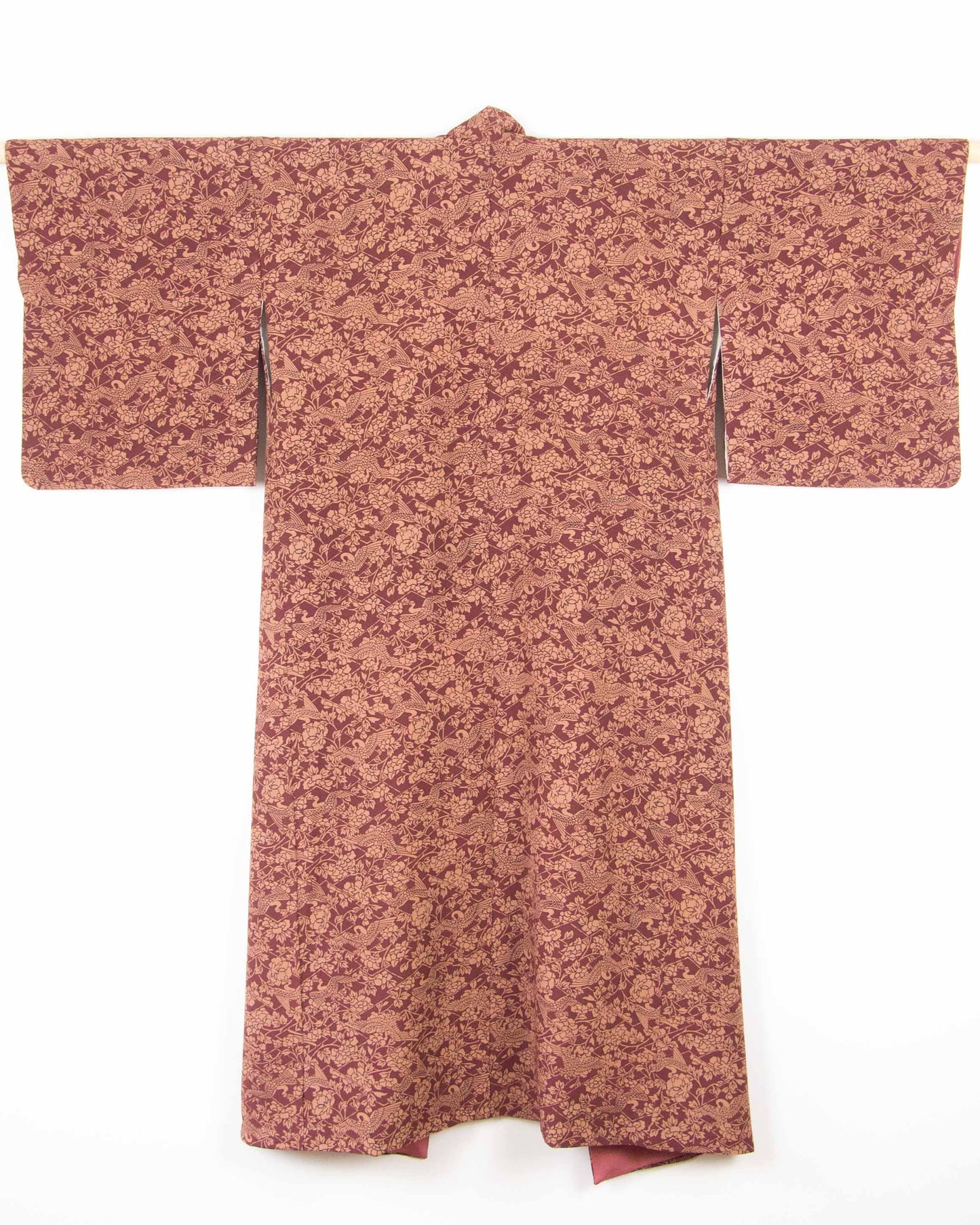 Flying Cranes & Tree Peonies Robe