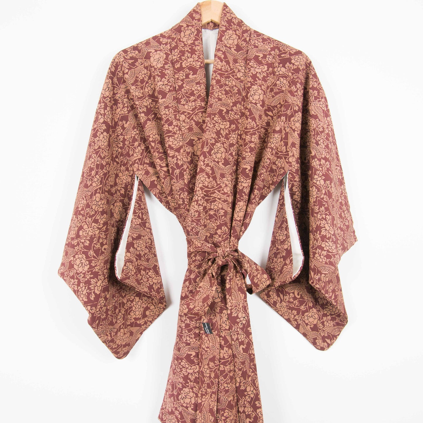 Flying Cranes & Tree Peonies Robe