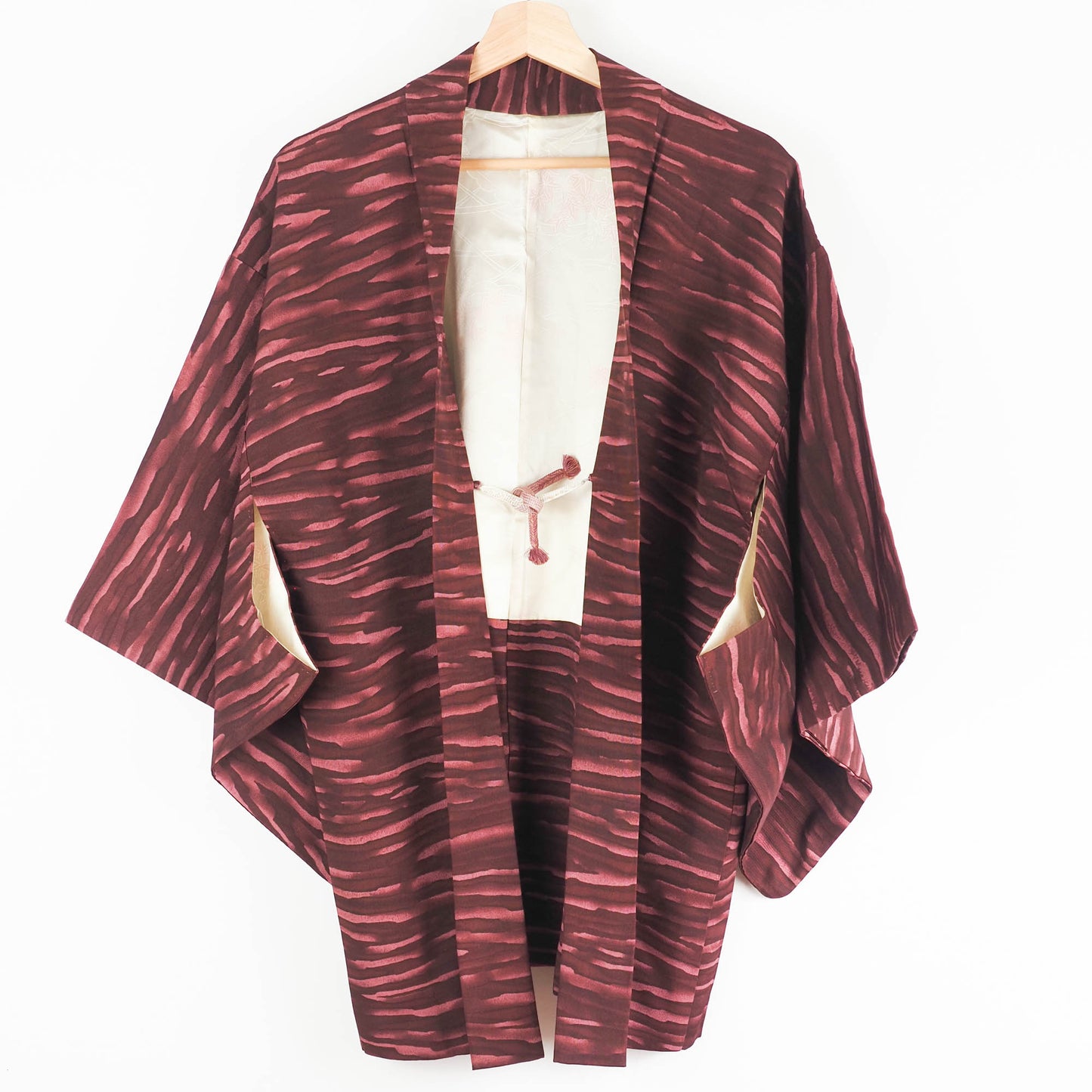 Burgundy Watercolour Stripes