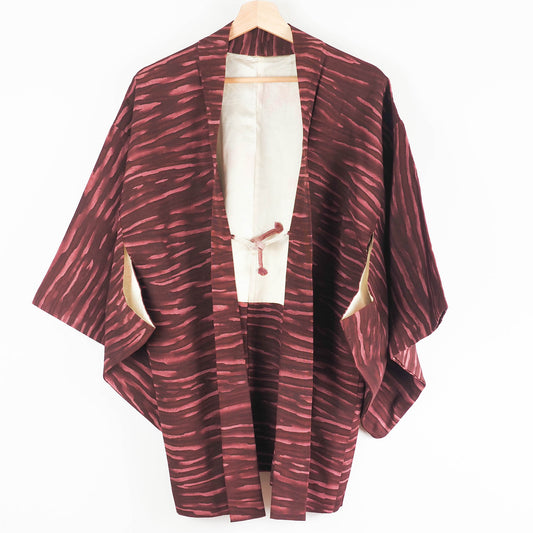 Burgundy Watercolour Stripes