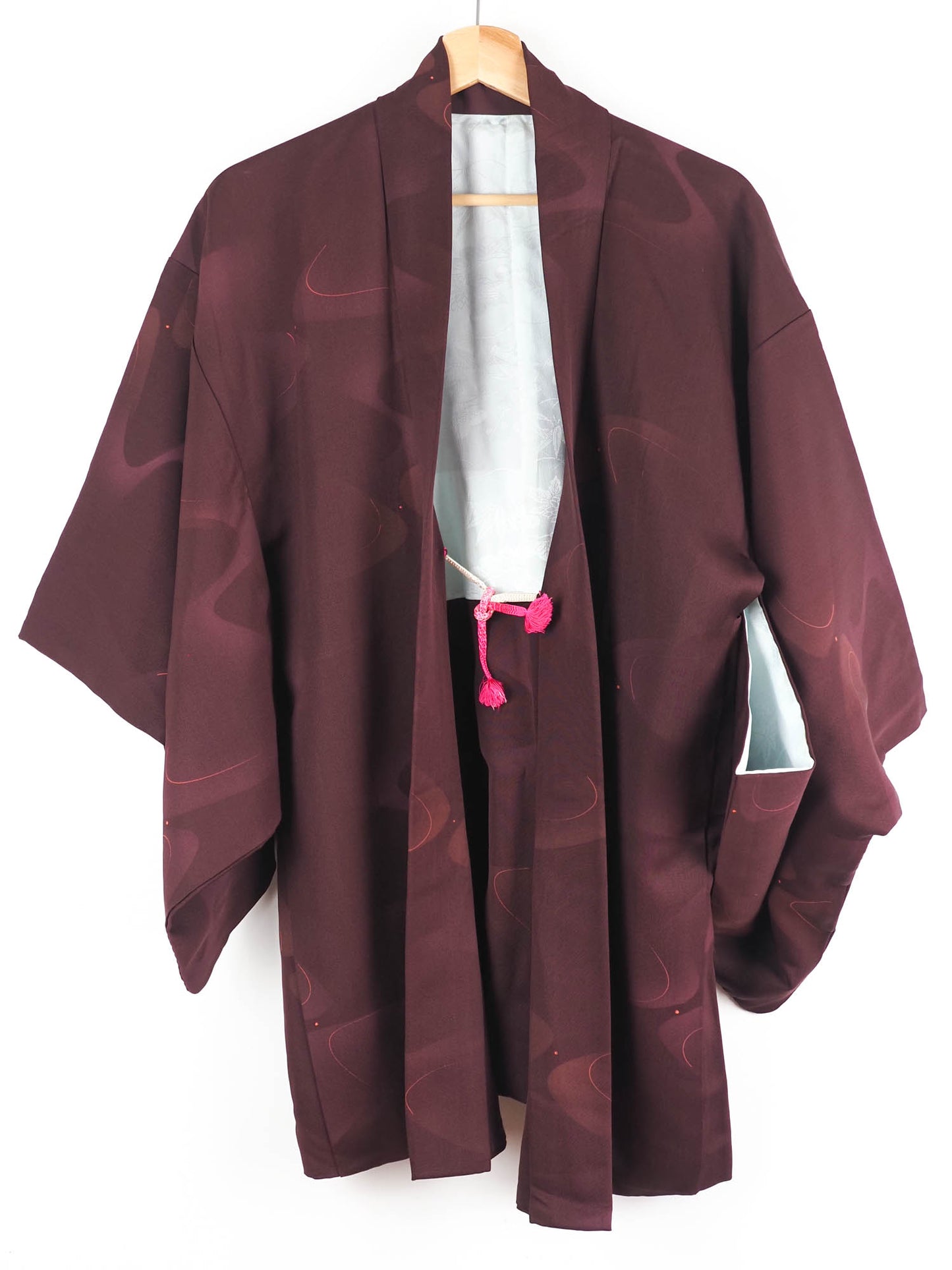 Burgundy & Gold Swirling Water