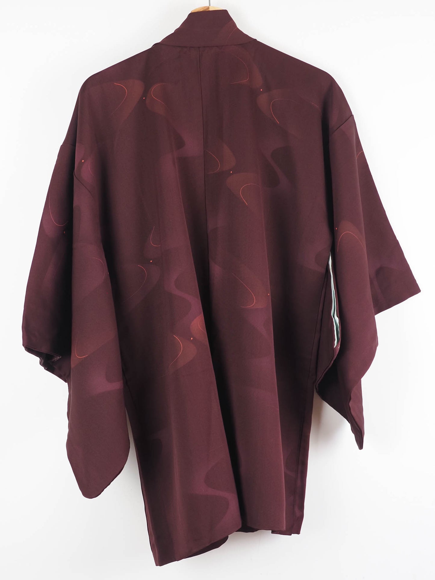 Burgundy & Gold Swirling Water