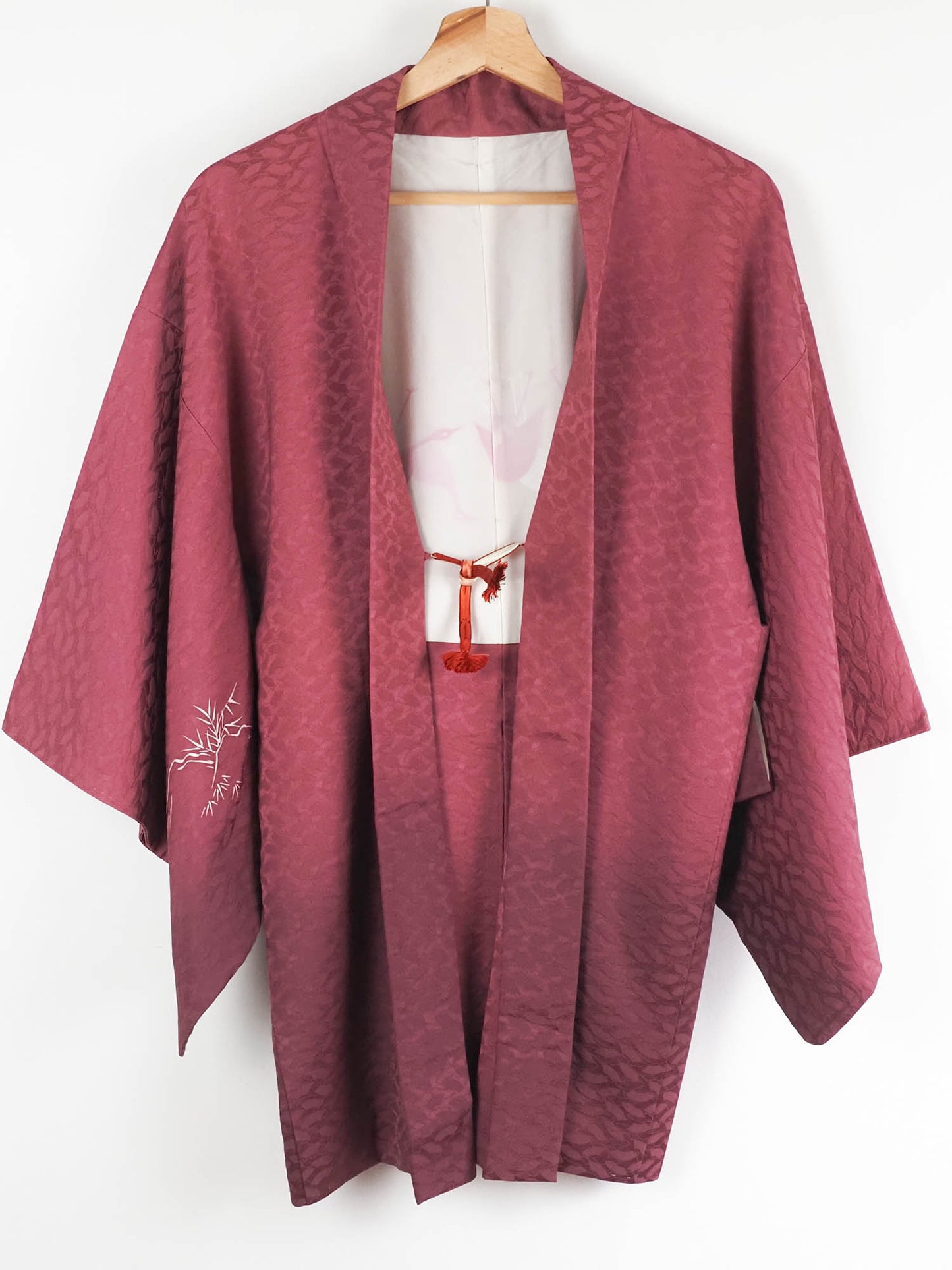 Ombre Pink Rinzu Painted Landscape Haori