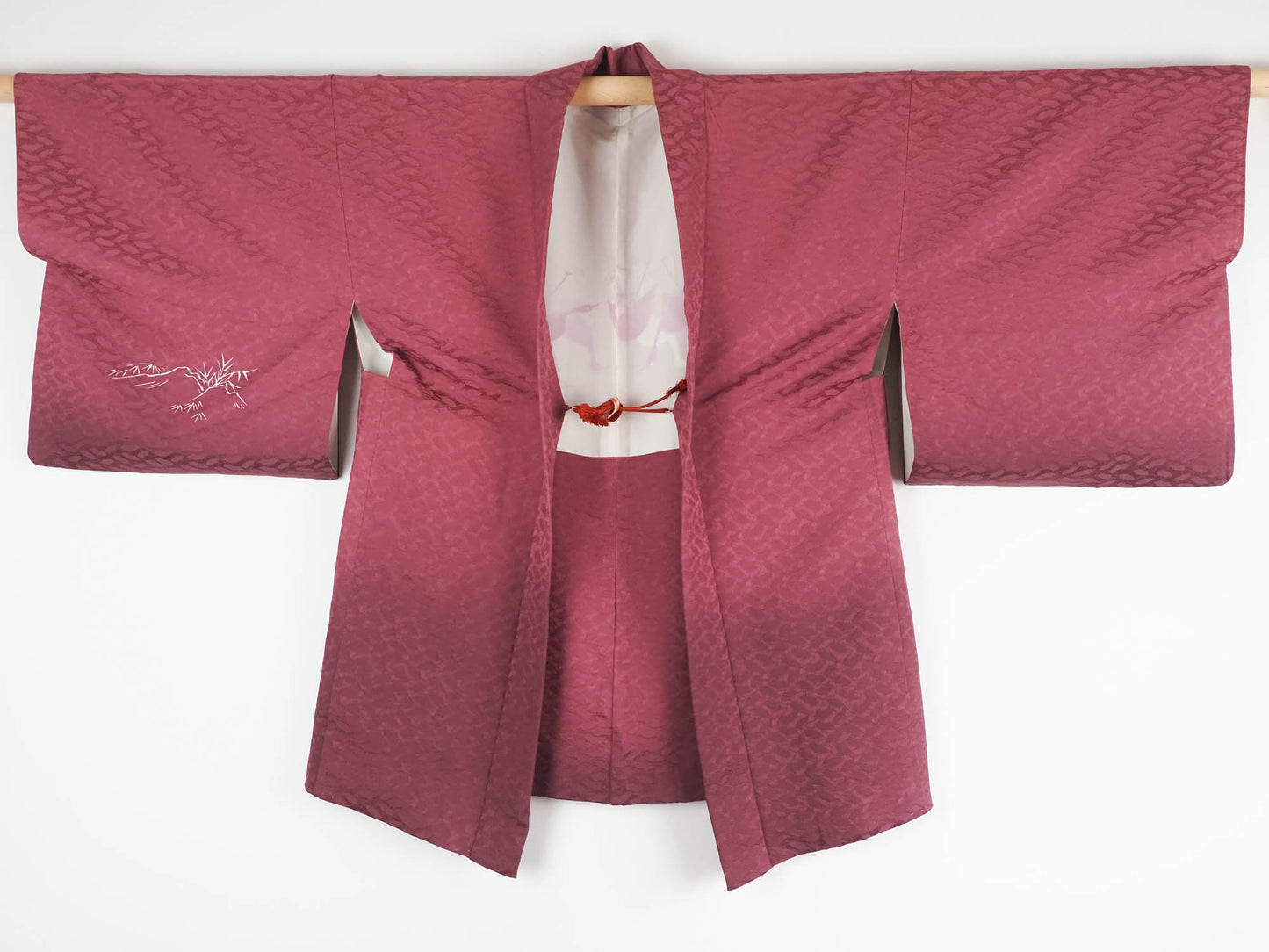 Ombre Pink Rinzu Painted Landscape Haori