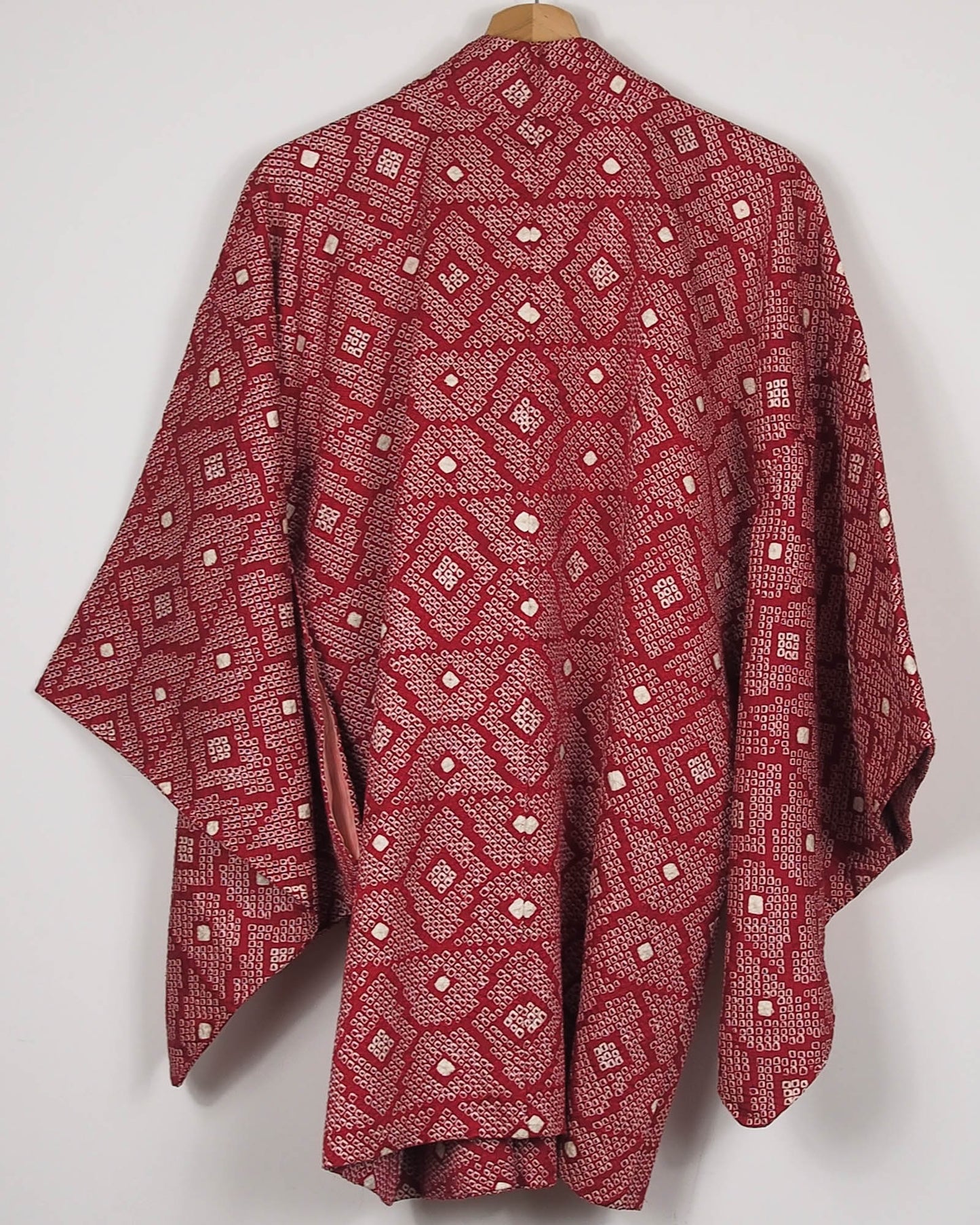 Red Geometric Shibori