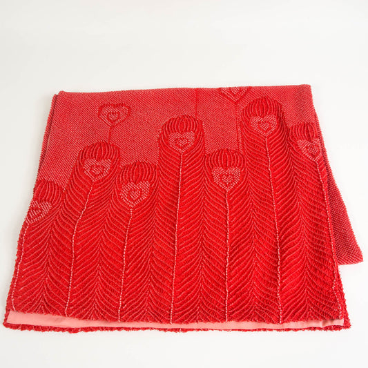 Poppy Red Shibori Shawl