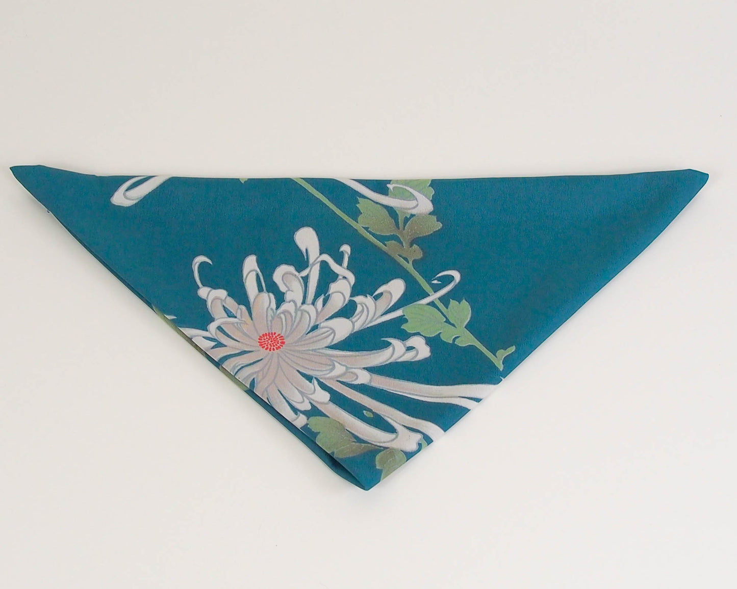 Teal Chrysanthemum Furoshiki