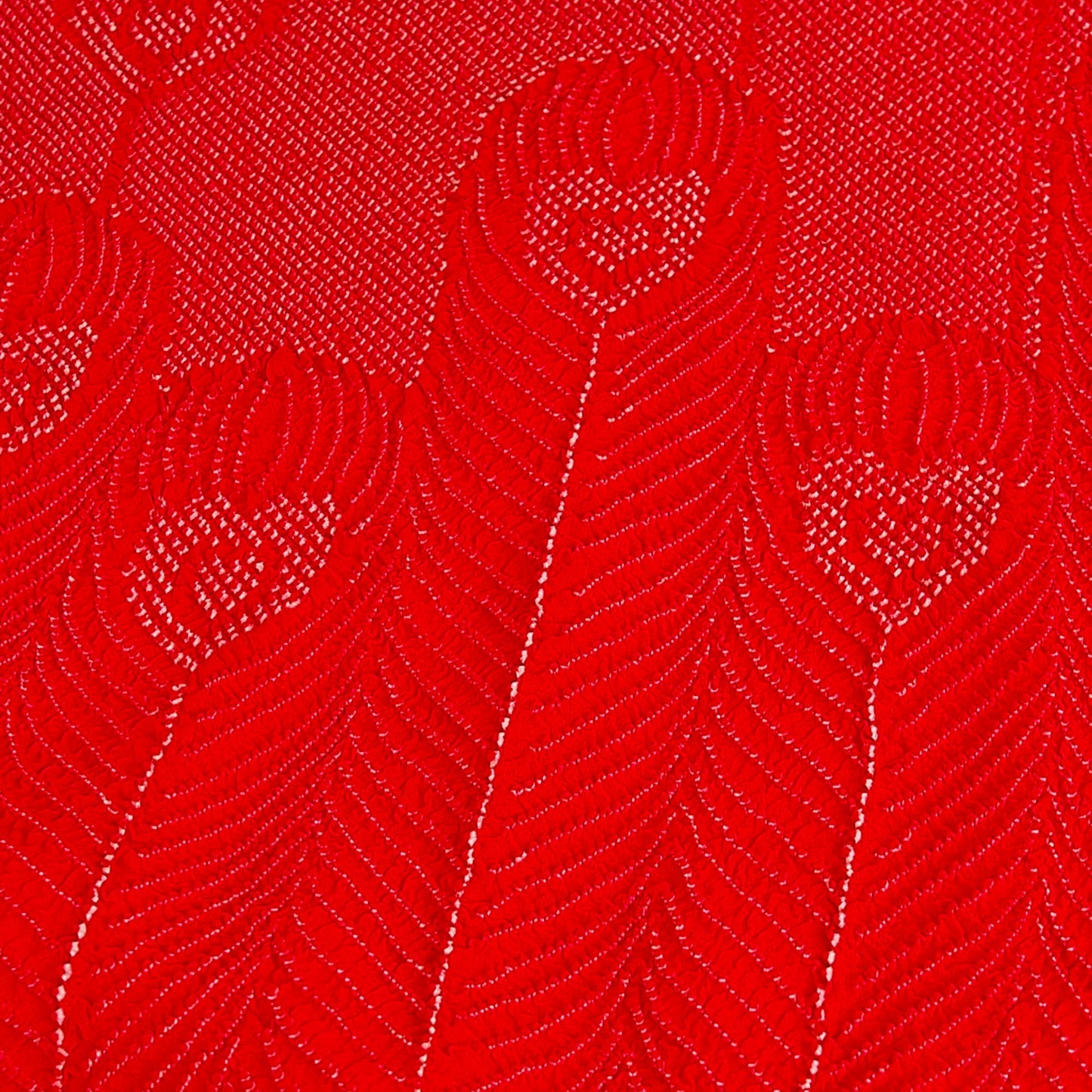 Poppy Red Shibori Shawl