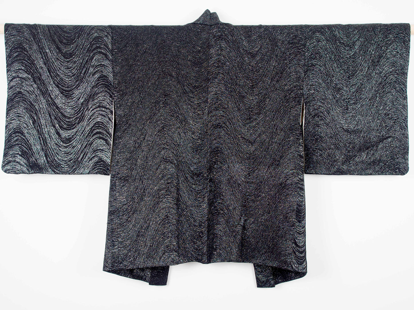 Silver Wave Kimono Jacket